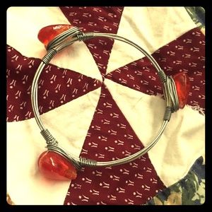 ❤️Red heart wire bracelet❤️